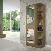 Sapateira Duetto 1 Porta com Espelho Henn - 5