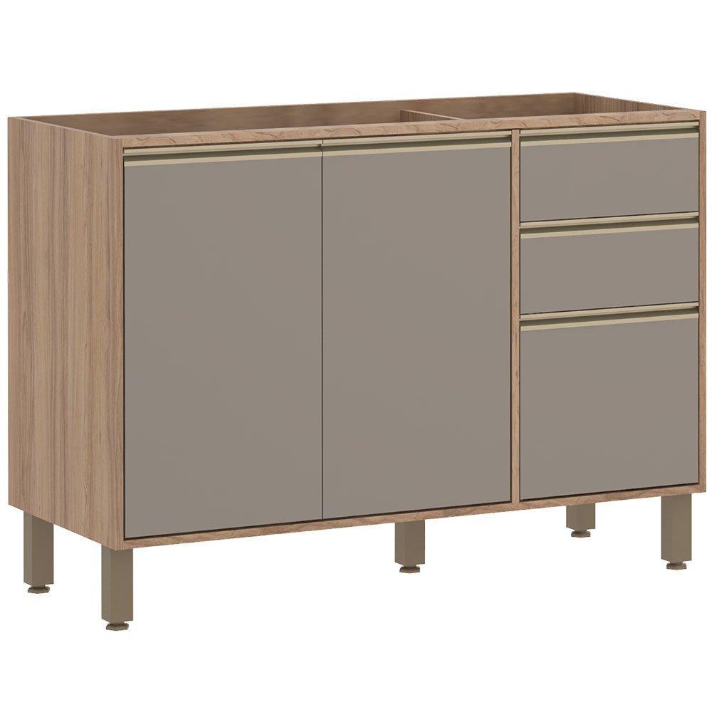 Balcão para Pia Luciane Yara 2 Portas 3 Gavetas 1304 - 1