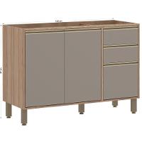 Balcão para Pia Luciane Yara 2 Portas 3 Gavetas 1304 - 3