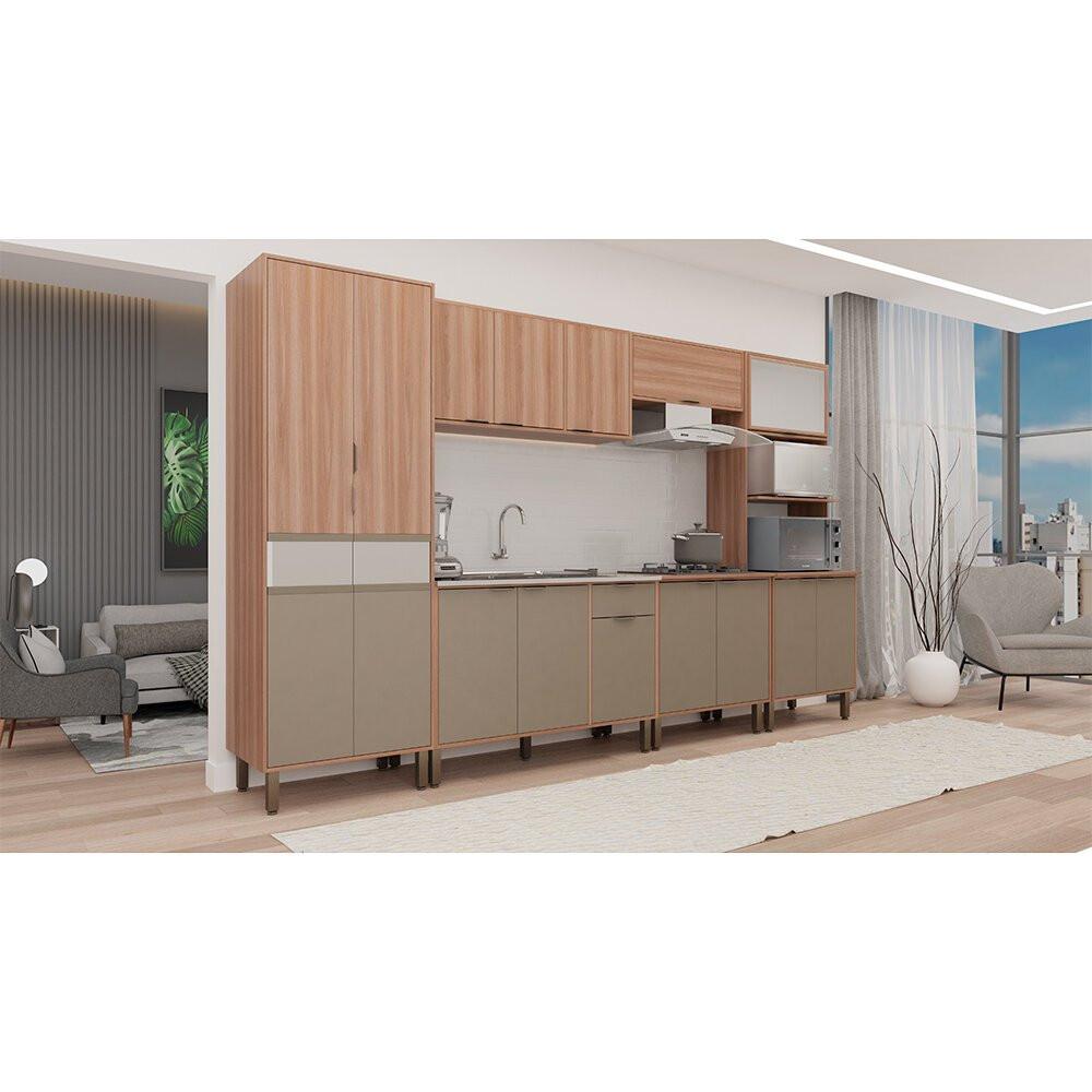 Balcão para Pia 120cm Louise 3 Portas 1 Gaveta Móveis Sul - 5