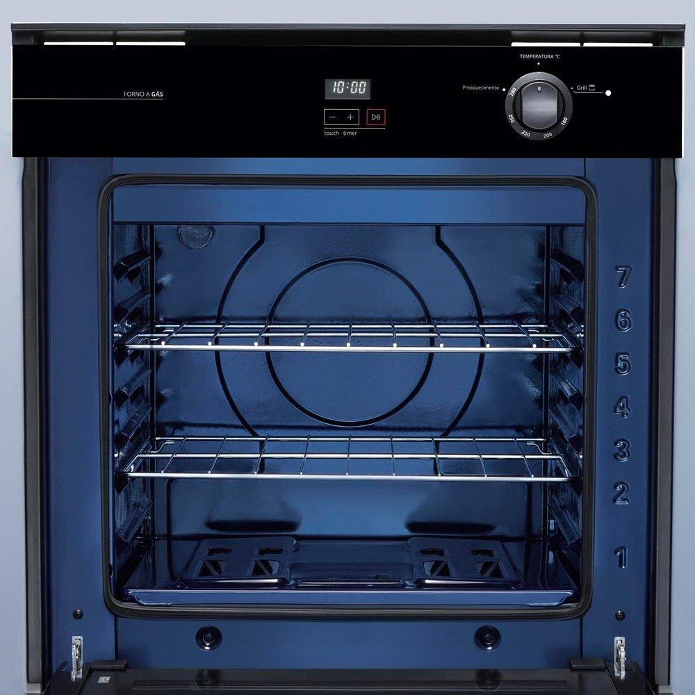 Forno de Embutir a Gás 78 Litros Brastemp Timer Grill BOA84AERNA - 4