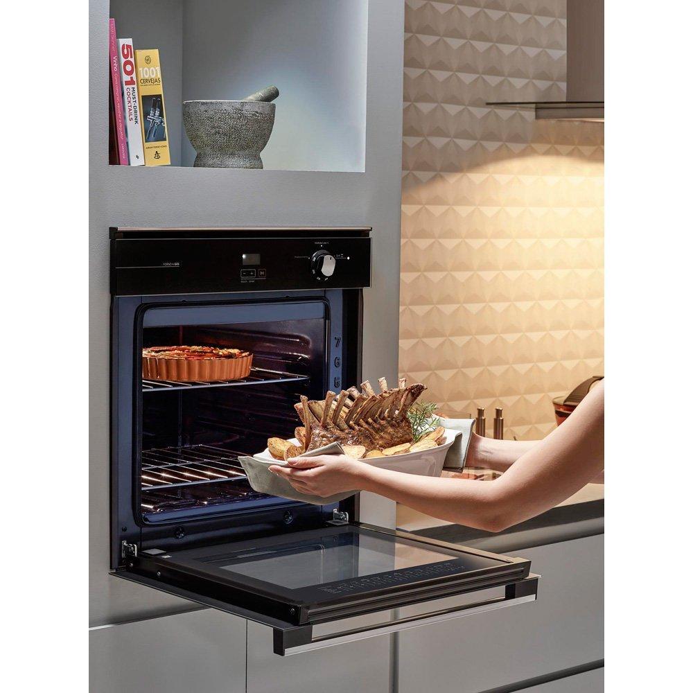 Forno de Embutir a Gás 78 Litros Brastemp Timer Grill BOA84AERNA - 7