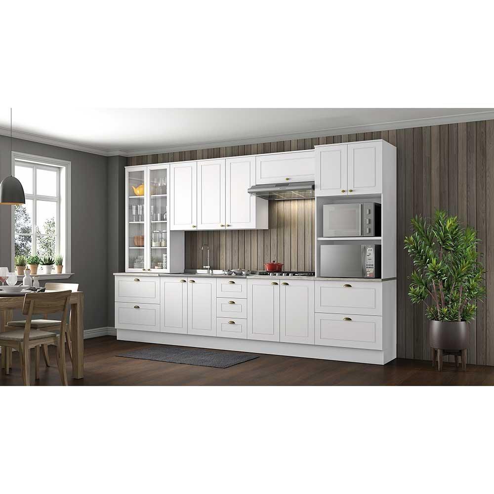 Balcão para Pia 120 cm 2 Portas 3 Gavetas Americana C353 Henn - 6