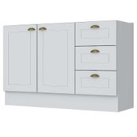 Balcão para Pia 120 cm 2 Portas 3 Gavetas Americana C353 Henn - 1