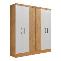 Guarda Roupa Maxel Casal Paris 6 Portas 2 Gavetas MDF Disa Móveis - 1