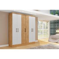 Guarda Roupa Maxel Casal Paris 6 Portas 2 Gavetas MDF Disa Móveis - 2