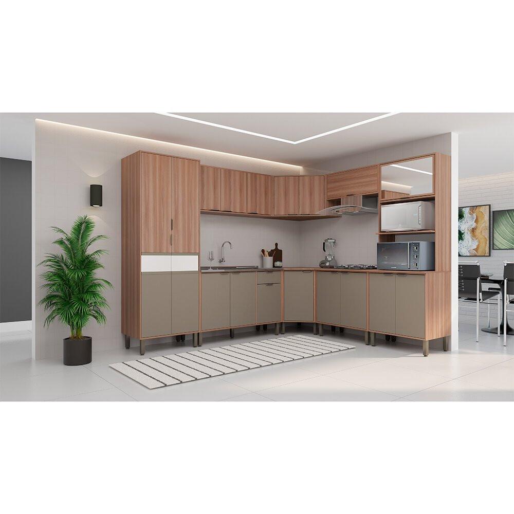 Balcão para Cooktop 80cm Louise 2 Portas Móveis Sul - 5