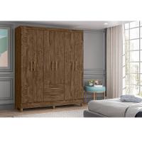 Guarda Roupa Roupeiro Panamá 6 Portas 2 Gavetas Produzido em Material Mdp Moval - 3