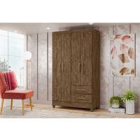 Guarda Roupa Roupeiro Chile 4 Portas 2 Gavetas Moval - 3