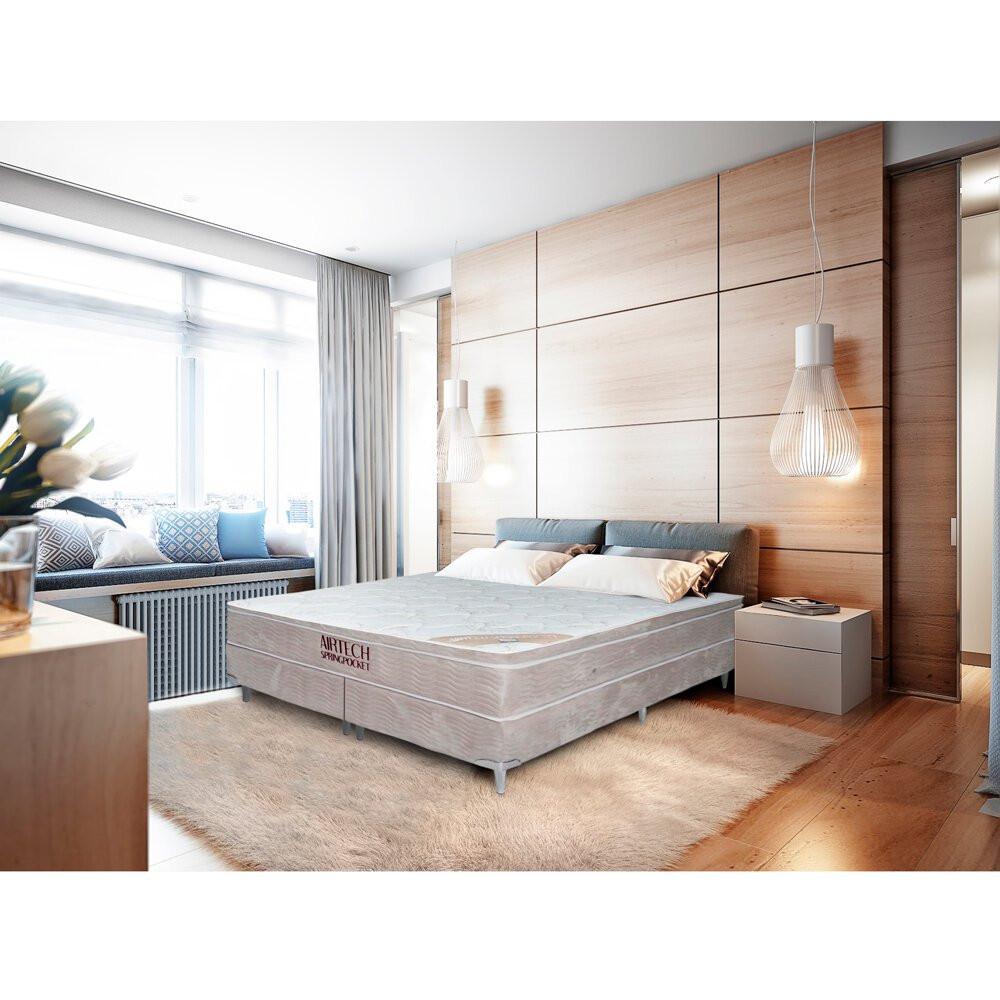 Conjunto Cama Box Queen Airtech de Molas Ensacadas Ortobom - 4