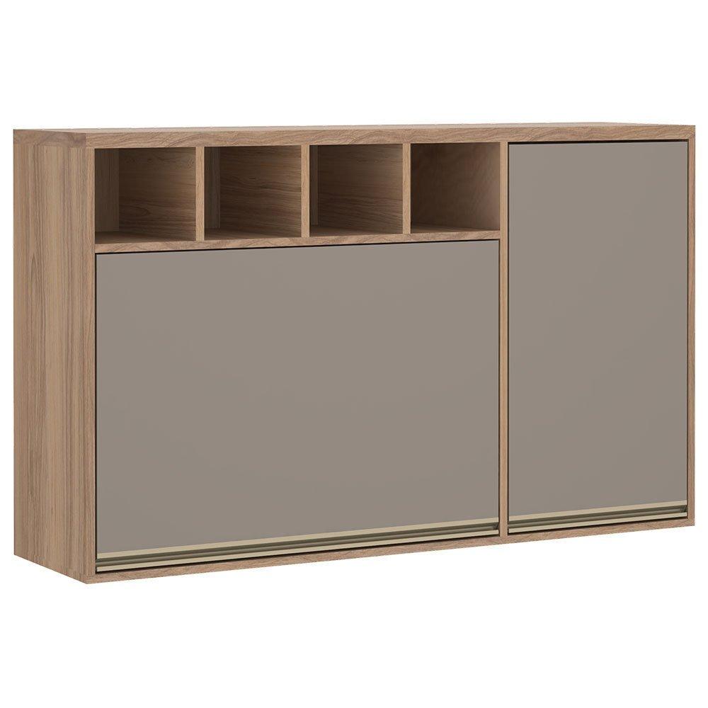 Armário Aéreo 2 Portas 120 cm Nicho Garrafeiro Luciane Yara 1311 - 1