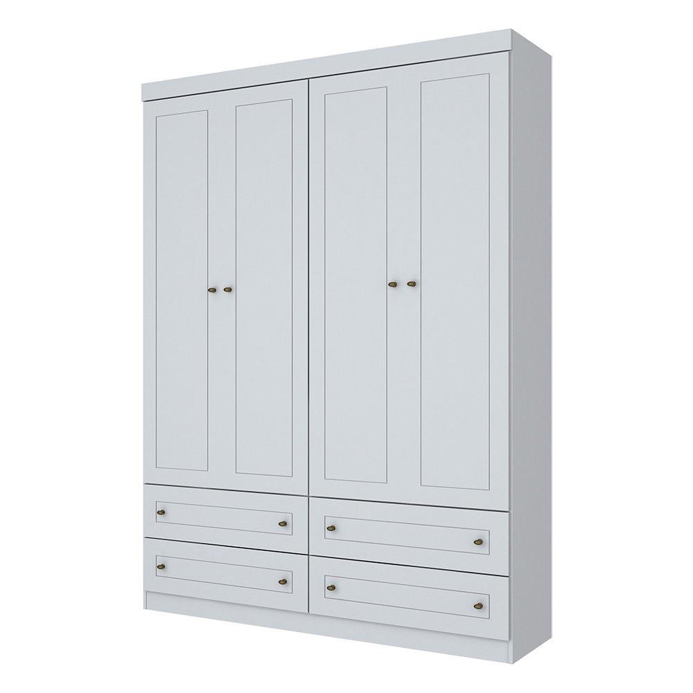 Guarda Roupa Solteiro Americano 4 Portas 4 Gavetas Henn - 1