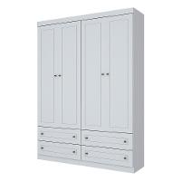 Guarda Roupa Solteiro Americano 4 Portas 4 Gavetas Henn - 1