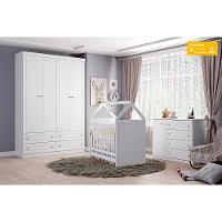 Guarda Roupa Solteiro Americano 4 Portas 4 Gavetas Henn