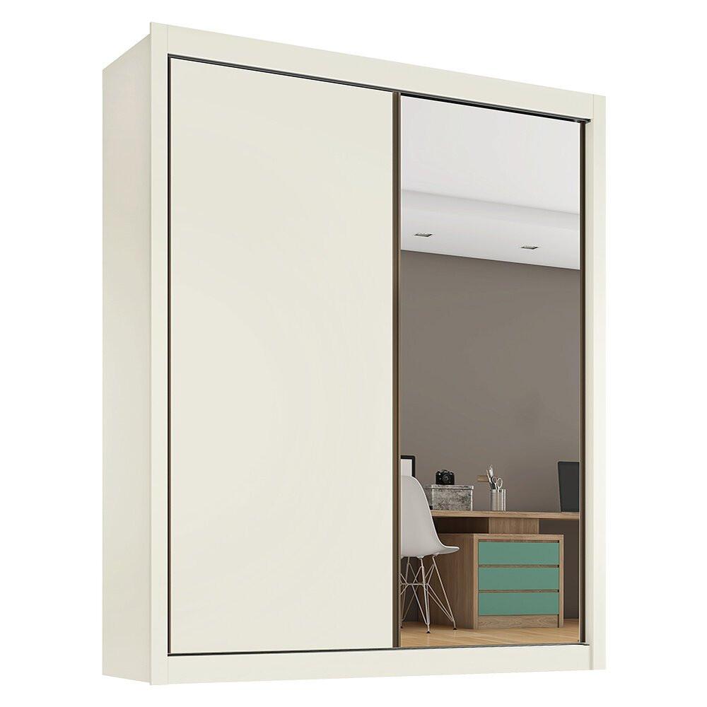 Guarda-Roupa Zurique MDF 2 Portas de Correr 4 Gavetas Europa - 1