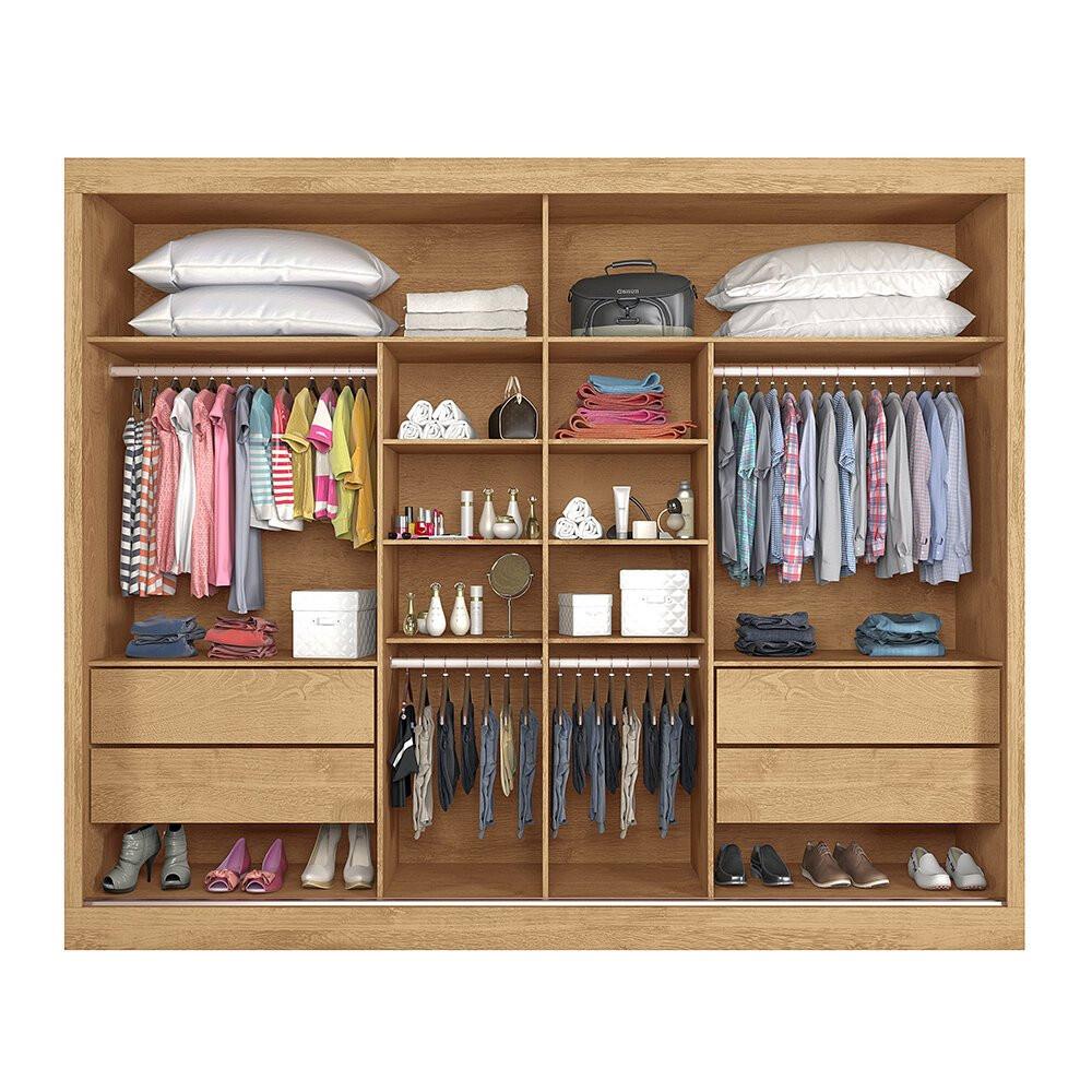 Guarda-Roupa Verona Plus MDF 2 Portas 4 Gavetas Mademarcs - 2