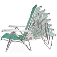 Cadeira Alta Reclinável de Alumínio Mor 8 Posições 2271 - 8