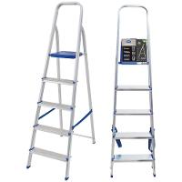Escada de Alumínio 5 Degraus com Fita de Segurança Mor - 3