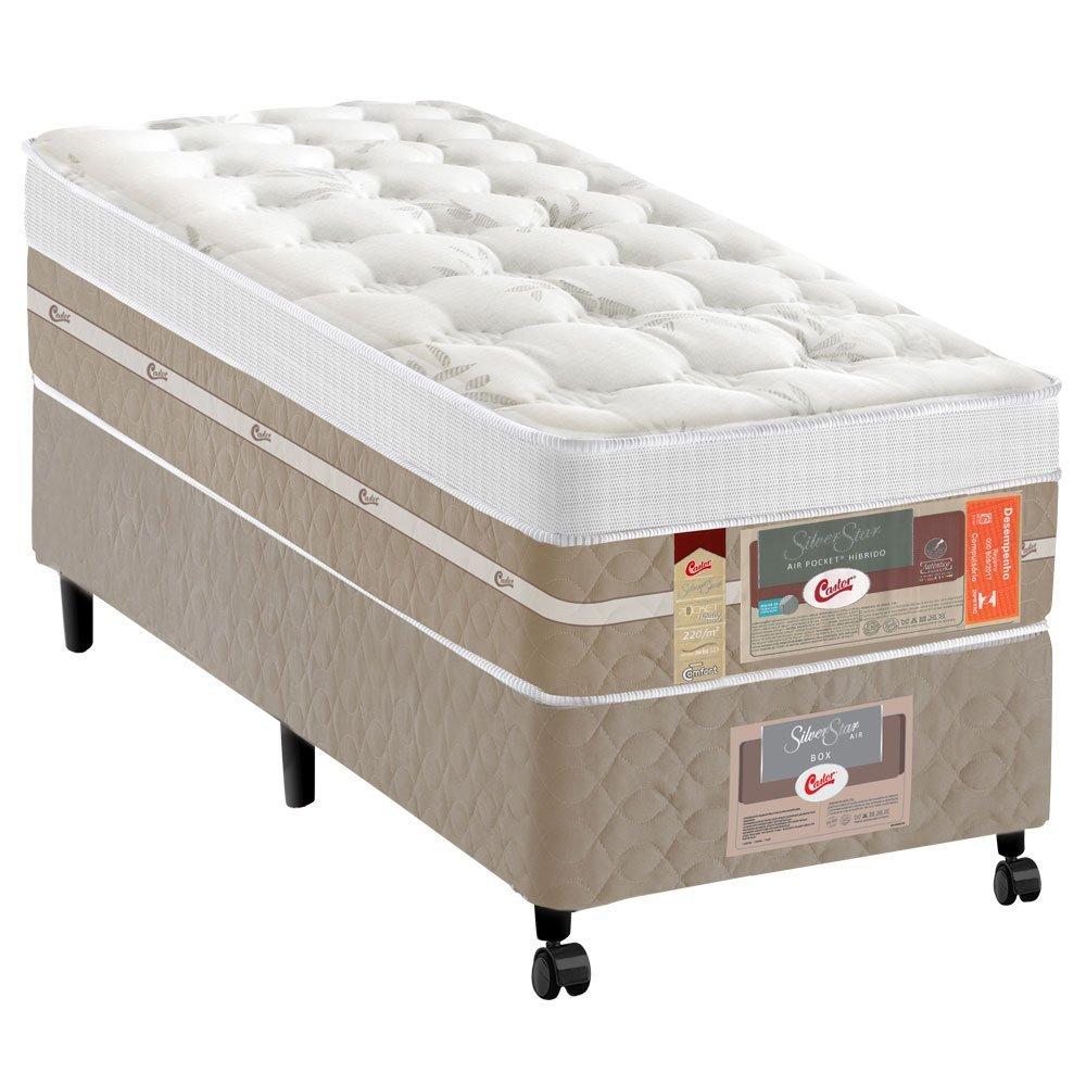 Colchão Solteiro de Molas Pocket Silver Star Air Híbrido 88 x 188 Castor - 2