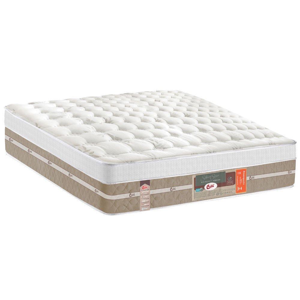 Colchão Casal Queen de Molas Pocket Castor Silver Star Air Híbrido - 158x198 - 1
