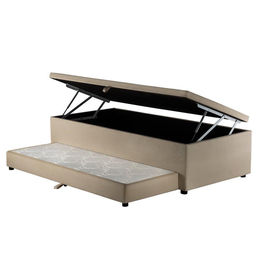 Cama Box Baú Solteiro com Cama Auxiliar 3 em 1 S. Design - 88x188 - 1