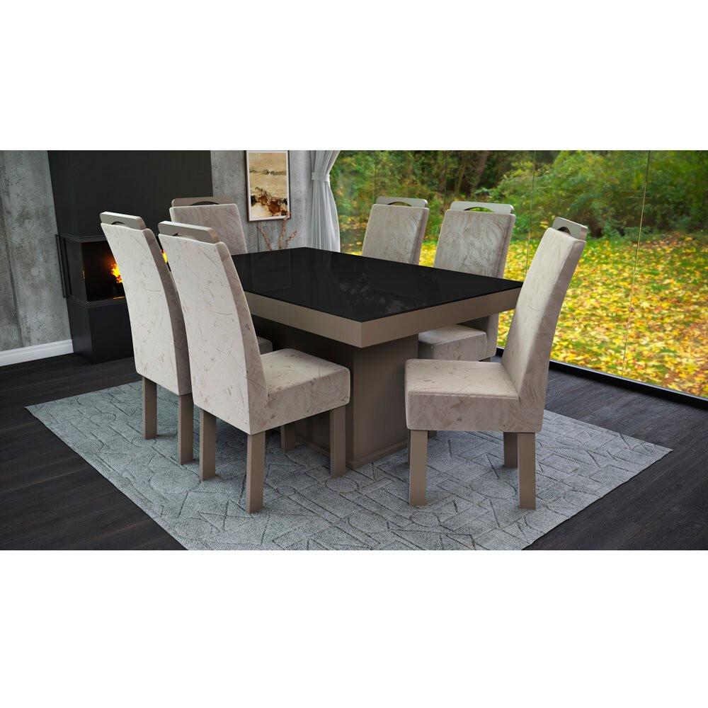 Conjunto Mesa com 6 Cadeiras Talismã New Premium Nevada - 2