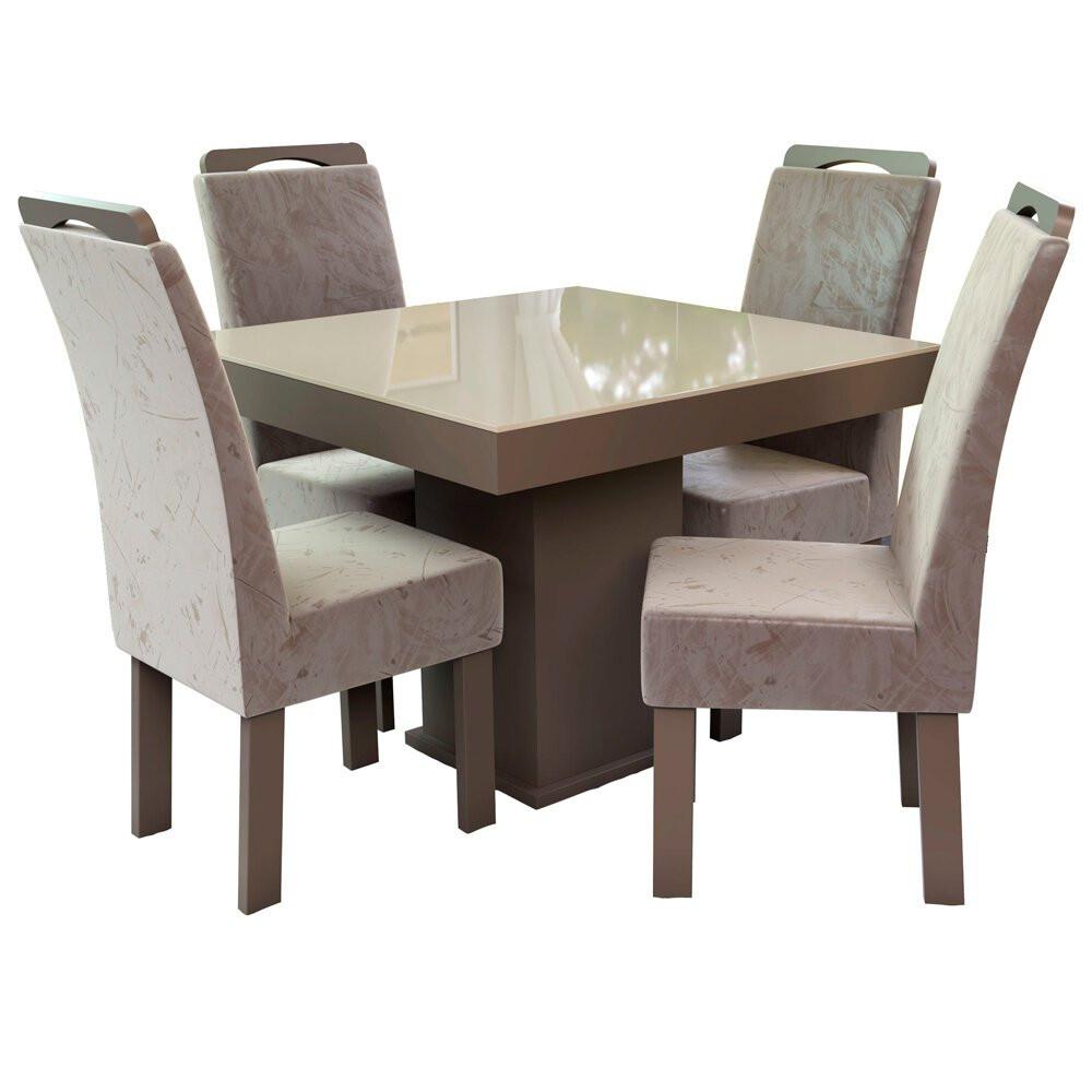 Conjunto Mesa Quadrada New Nevada com 4 Cadeiras Talismã - 2