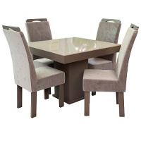Conjunto Mesa Quadrada New Nevada com 4 Cadeiras Talismã - 2