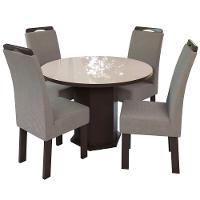 Conjunto Mesa Redonda com 4 Cadeiras New Ametista Talismã - 2