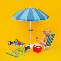 Carrinho de Praia 2495 Mor - 19