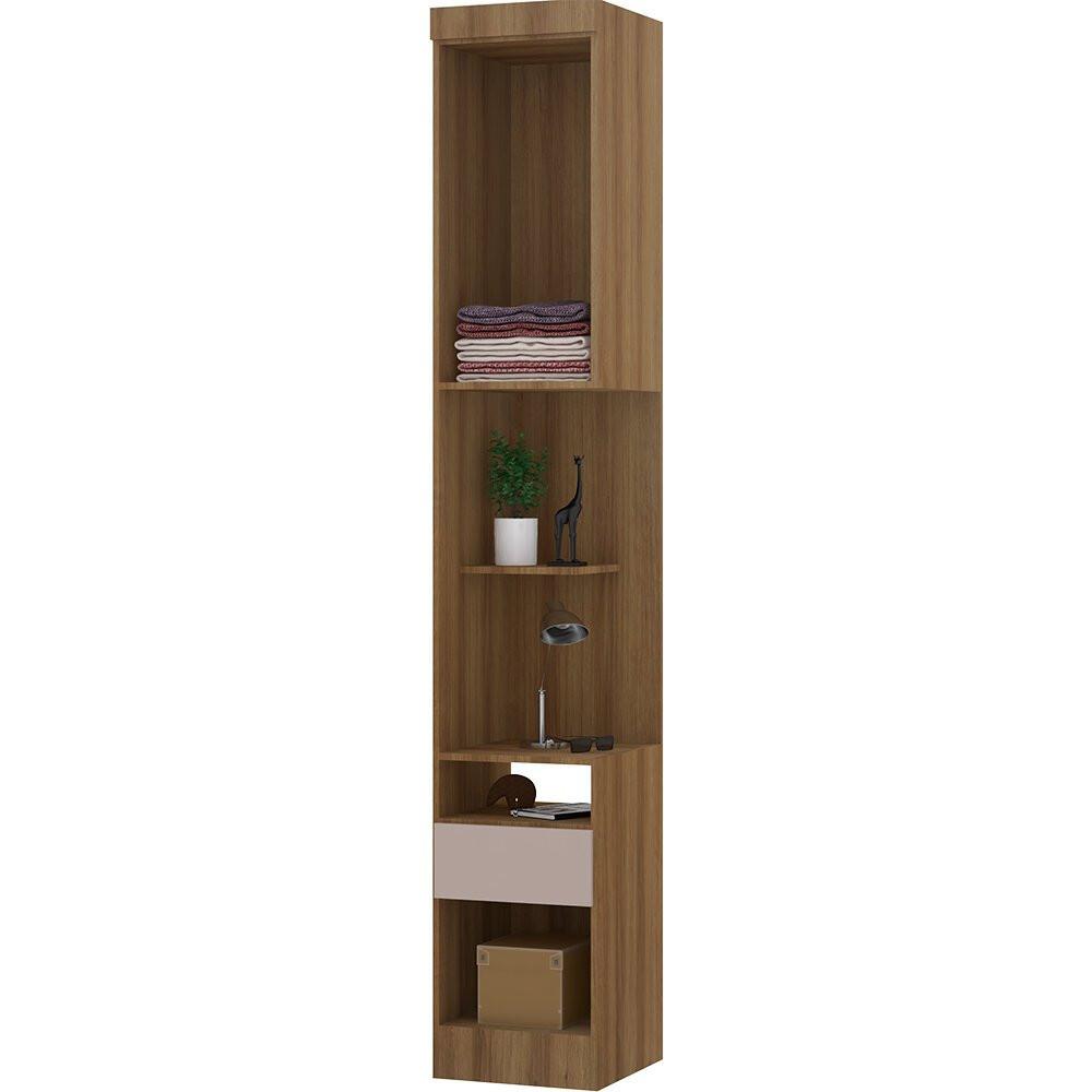 Módulo Mesa de Cabeceira Alta 38cm com 1 Porta e 1 Gaveta Eucamóveis Paris - 324 - 3