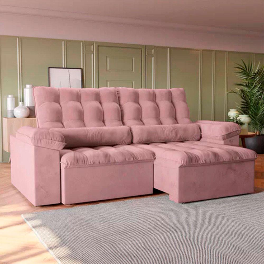 Sofá Austin S152 2,60 Metros Retrátil e Reclinável 3 ou Mais Lugares Kappesberg - 2