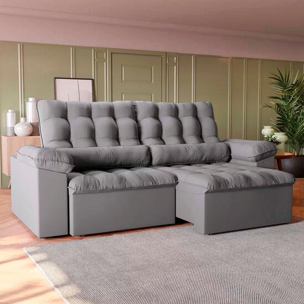 Sofá Austin S152 2,60 Metros Retrátil e Reclinável 3 ou Mais Lugares Kappesberg - 2