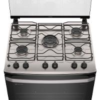 Fogão a Gás de Piso 5 Bocas Electrolux em Inox com VaporBake - FE5IB