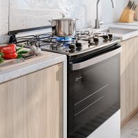 Fogão a Gás de Piso 5 Bocas Electrolux em Inox com VaporBake - FE5IB - 7