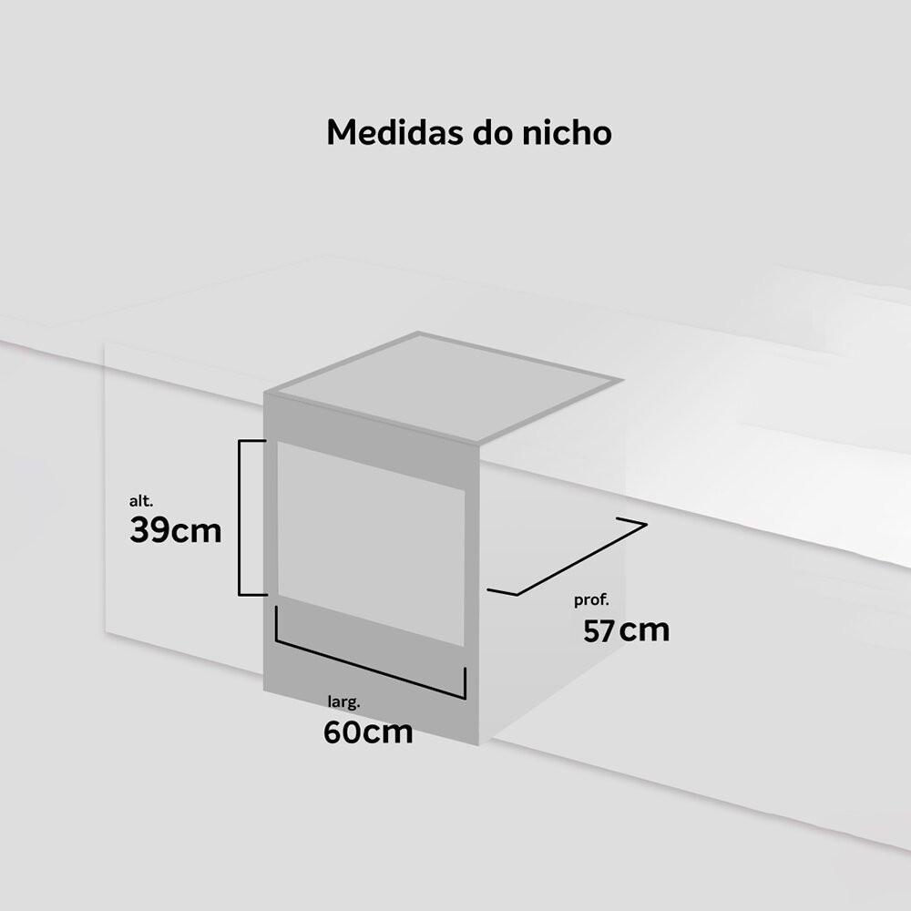 Forno de Embutir Elétrico 44L Atlas U Top com Grill e Timer - 6