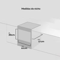 Forno de Embutir Elétrico 44L Atlas U Top com Grill e Timer - 6