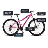 Bicicleta Colli Eudora Aro 29 Aero Freio a Disco Quadro 15,5 - 5