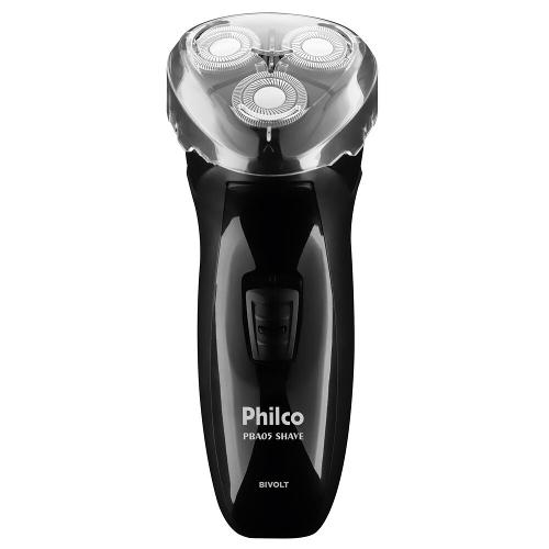 Barbeador Elétrico Shave Recarregável Sistema Duplo de Corte Philco