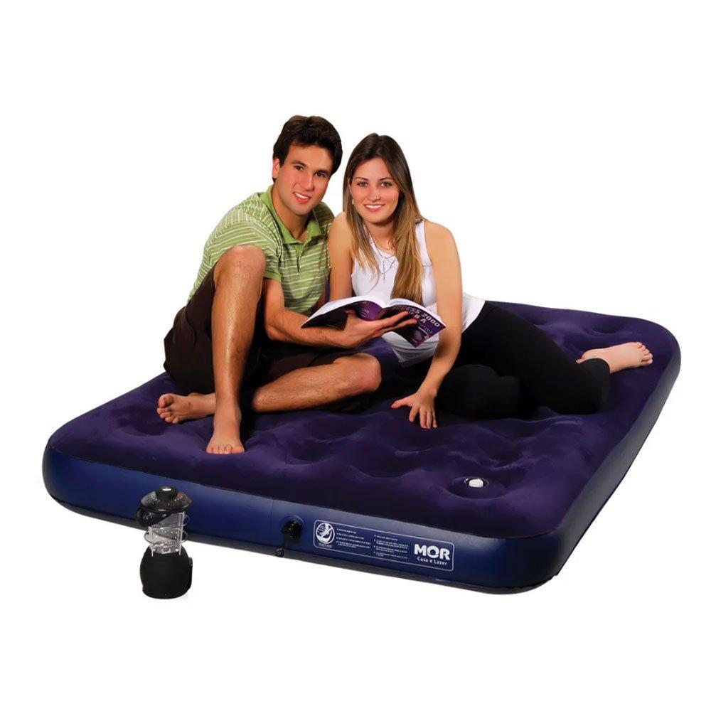 Colchão de Casal Inflável Mor em PVC Capacidade 160 Kg com Fole 9072 - 2