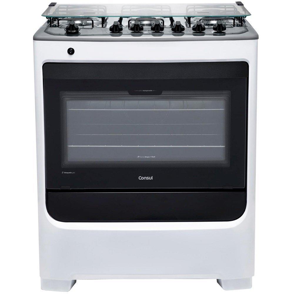 Fogão a Gás de Piso 6 Bocas Mesa em Aço Inox CFS6NAB Consul - 1