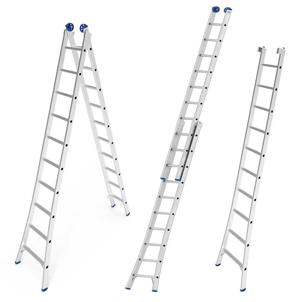 Escada de Alumínio Extensível 2x10 Mor - 4