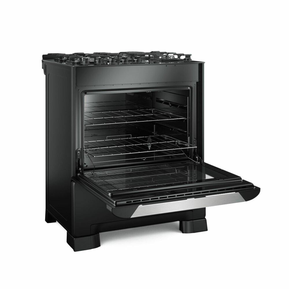 Fogão a Gás de Piso Decorato Vetro G3 5 Bocas Mesa de Vidro Mueller - 3