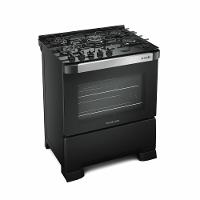 Fogão a Gás de Piso Decorato Vetro G3 5 Bocas Mesa de Vidro Mueller - 2