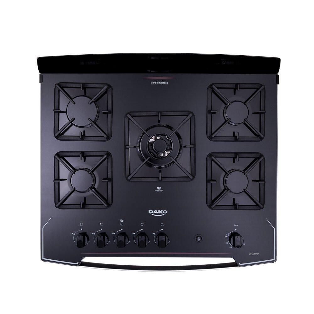 Fogão a Gás Diplomata de Piso 5 Bocas com 2 Prateleiras Dako - 7