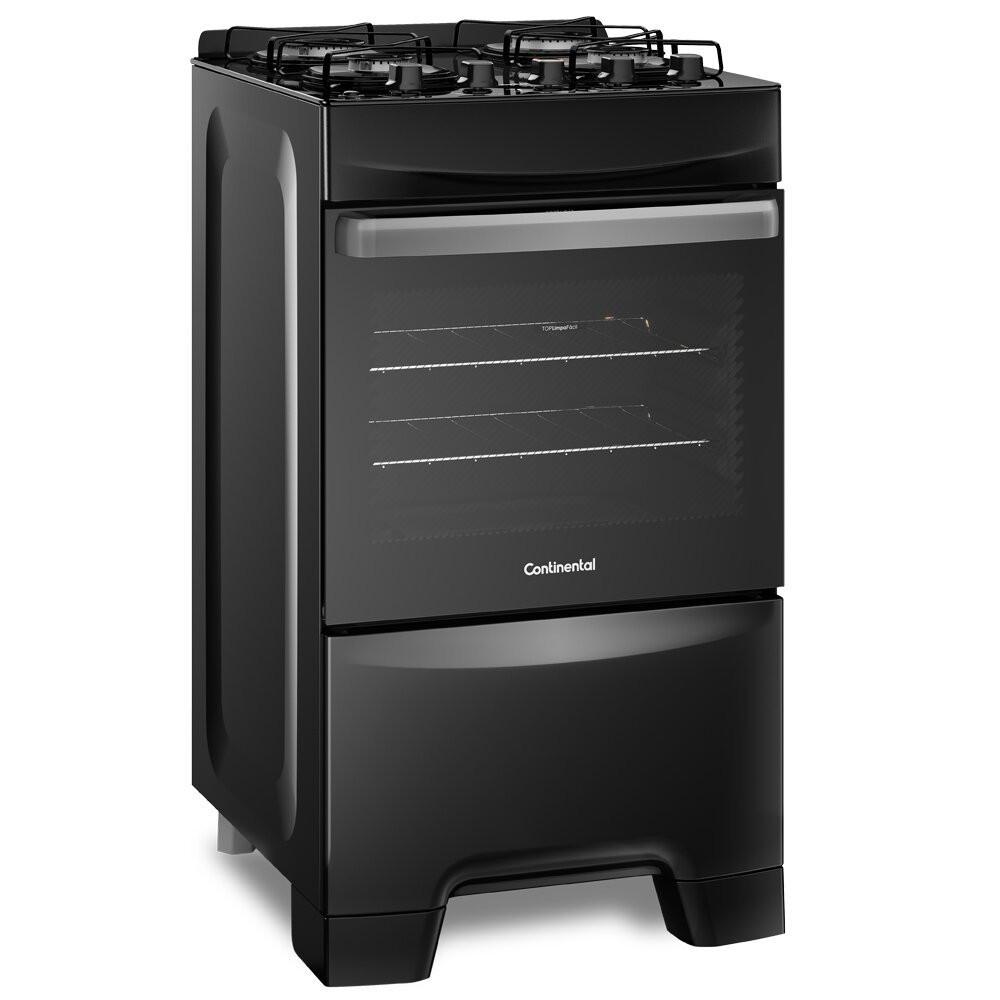 Fogão a Gás de Piso 4 Bocas Continental Mesa de Vidro FC4GP - 2