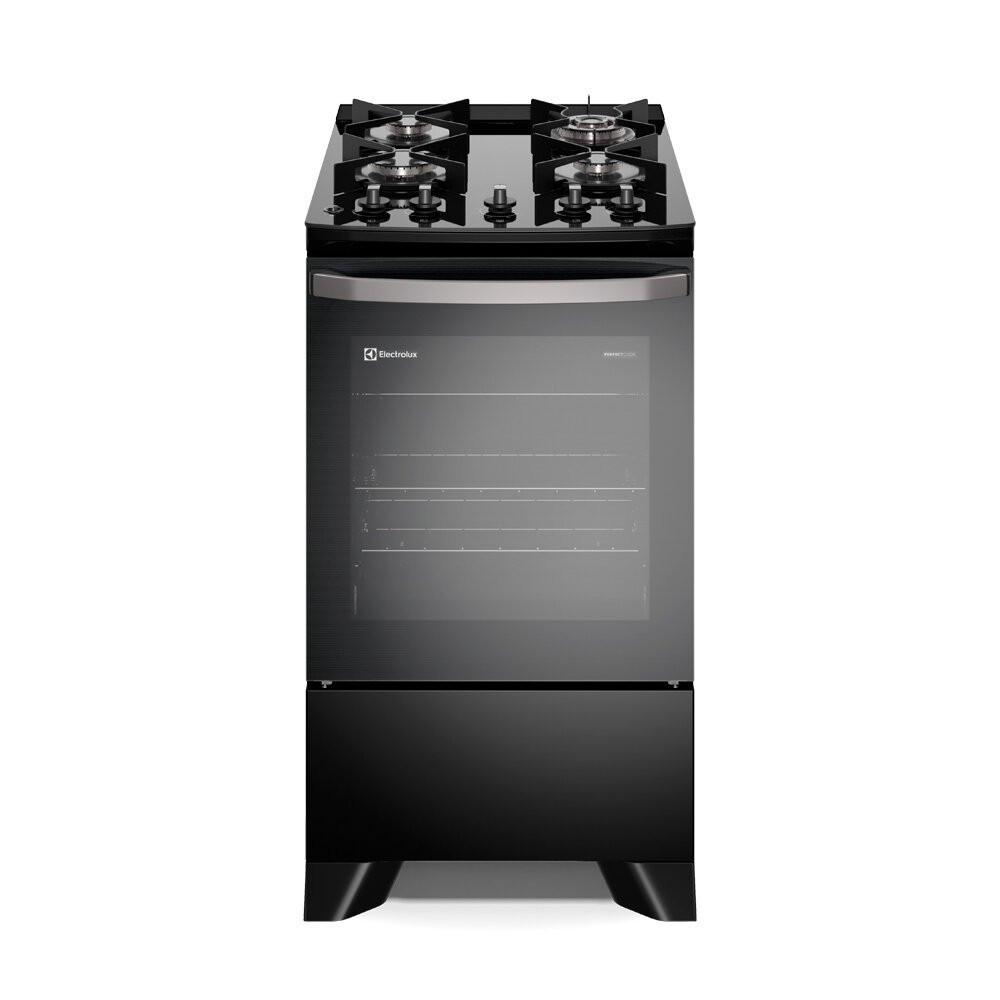 Fogão a Gás de Piso 4 Bocas Electrolux em Inox com VaporBake - FE4GP - 1