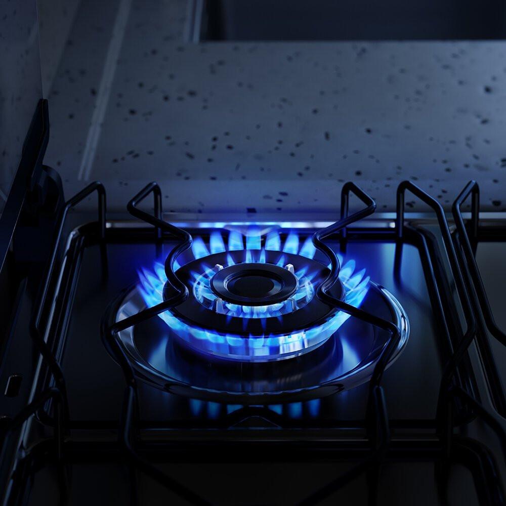 Fogão a Gás de Piso 4 Bocas Electrolux em Inox com VaporBake - FE4GP - 8