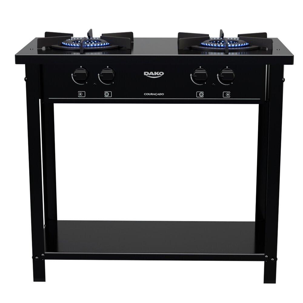 Fogão a Gás Industrial de Piso Dako Couraçado 2 Bocas - 1