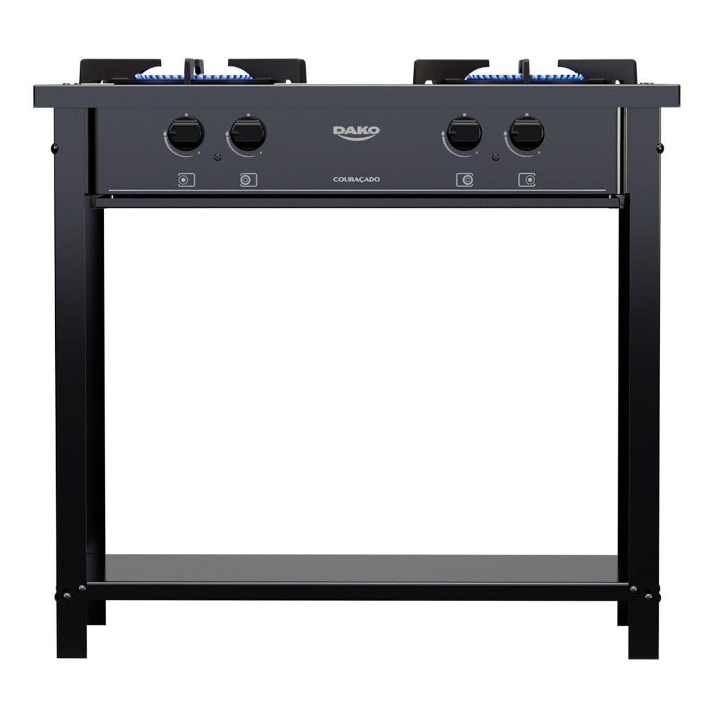 Fogão a Gás Industrial de Piso Dako Couraçado 2 Bocas - 2
